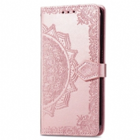 Leren Hoesje voor Xiaomi 13 Mandala Zon Met Lanyard