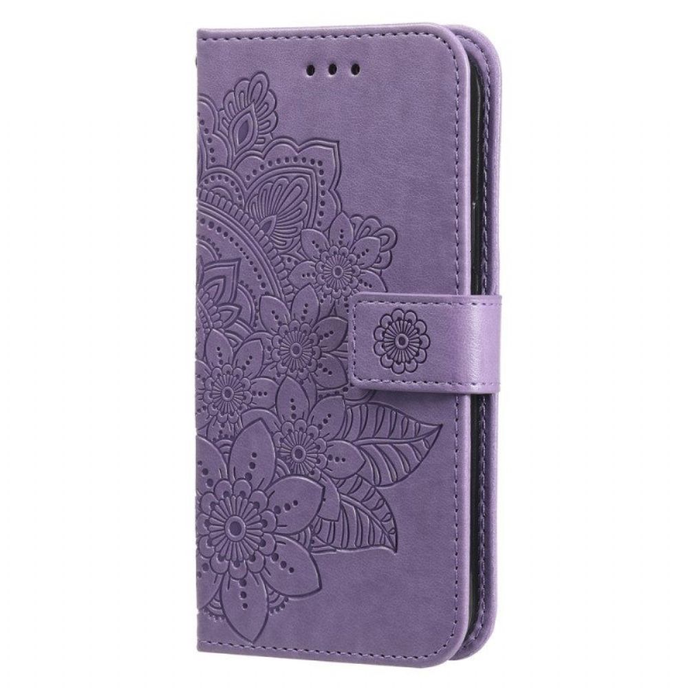 Leren Hoesje voor Xiaomi 13 Met Ketting Strakke Mandala