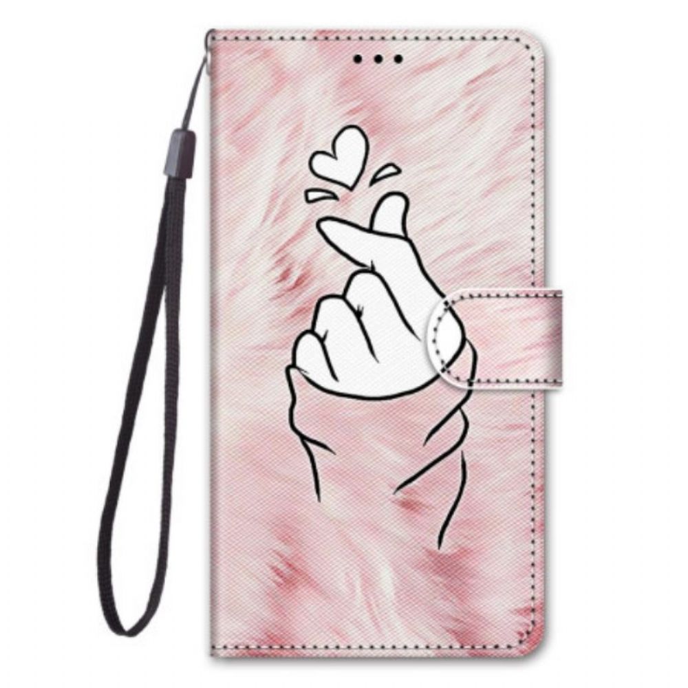 Leren Hoesje voor Xiaomi 13 Vinger Hart