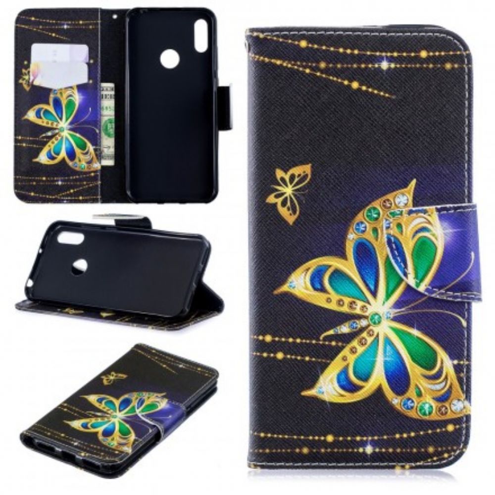 Flip Case voor Huawei Y6 2019 / Honor 8A Magische Vlinder