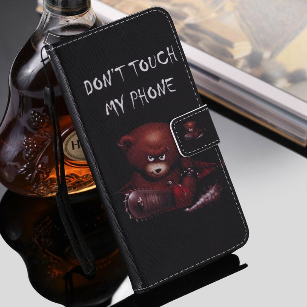 Folio-hoesje voor Huawei Y6 2019 / Honor 8A Gevaarlijke Beer