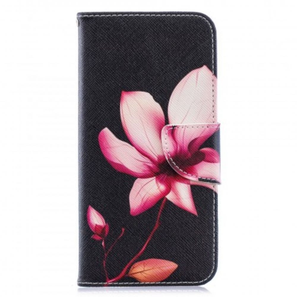 Folio-hoesje voor Huawei Y6 2019 / Honor 8A Roze Bloem