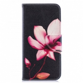 Folio-hoesje voor Huawei Y6 2019 / Honor 8A Roze Bloem