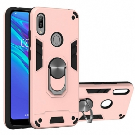 Hoesje voor Huawei Y6 2019 / Honor 8A Afneembare Ringsteun