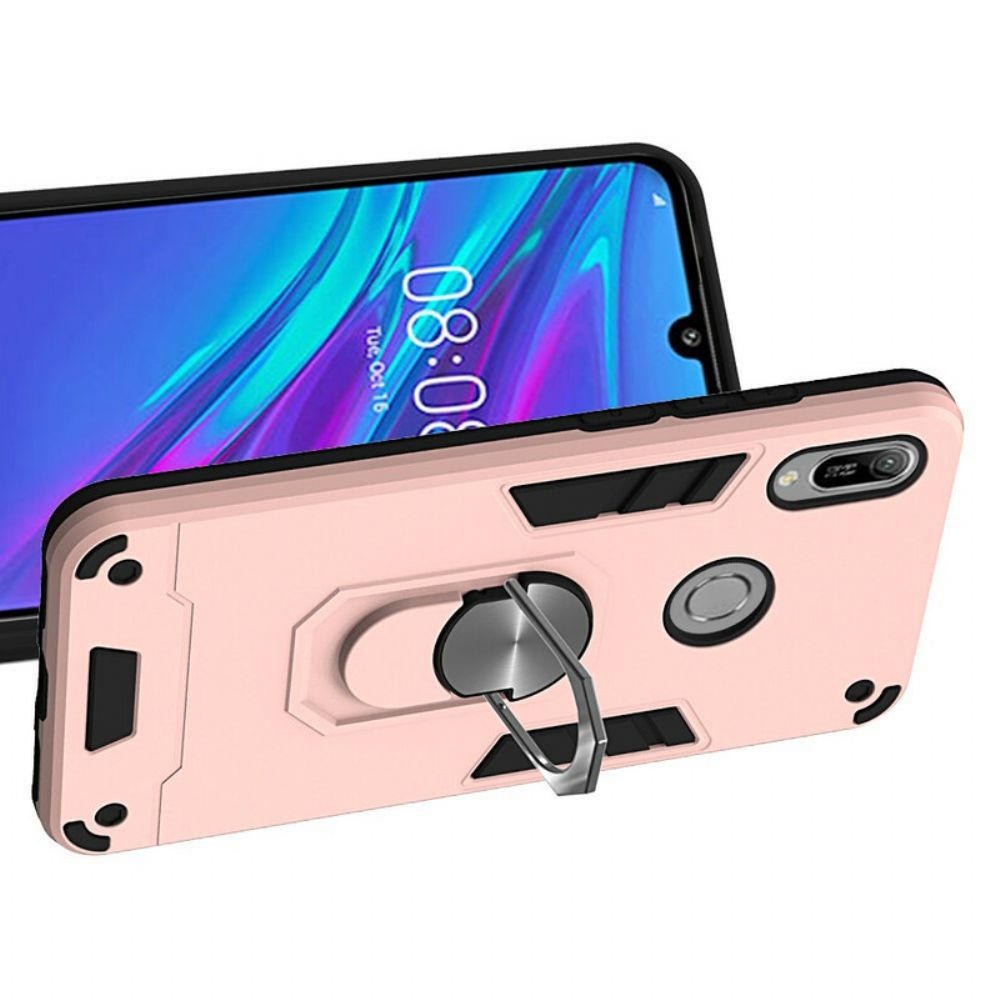 Hoesje voor Huawei Y6 2019 / Honor 8A Afneembare Ringsteun