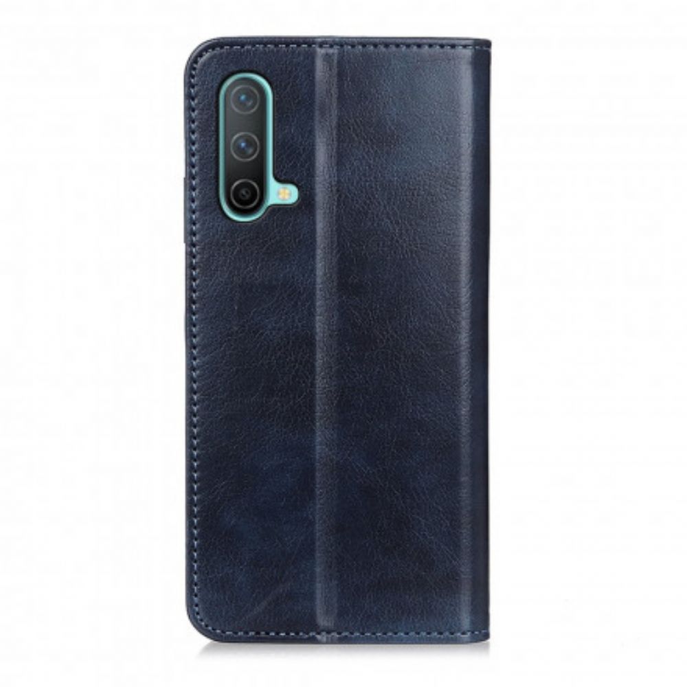 Bescherming Hoesje voor OnePlus Nord CE 5G Folio-hoesje Elegance Split Litchi Leer