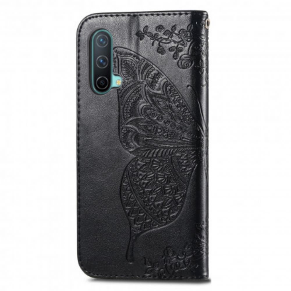 Flip Case voor OnePlus Nord CE 5G Halve Vlinders