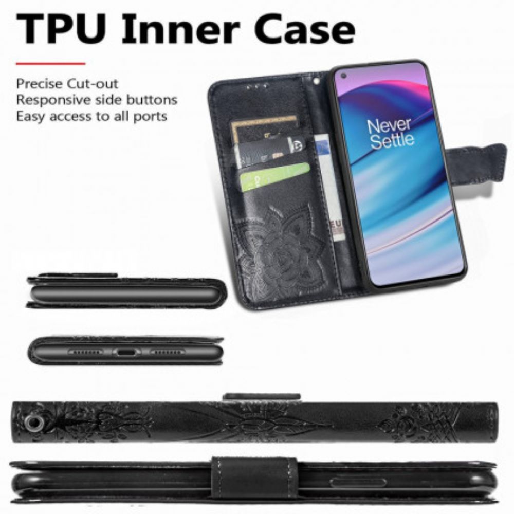 Flip Case voor OnePlus Nord CE 5G Halve Vlinders