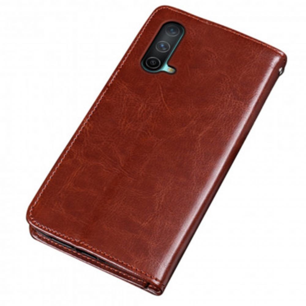 Flip Case voor OnePlus Nord CE 5G Imitatieleer Idewei