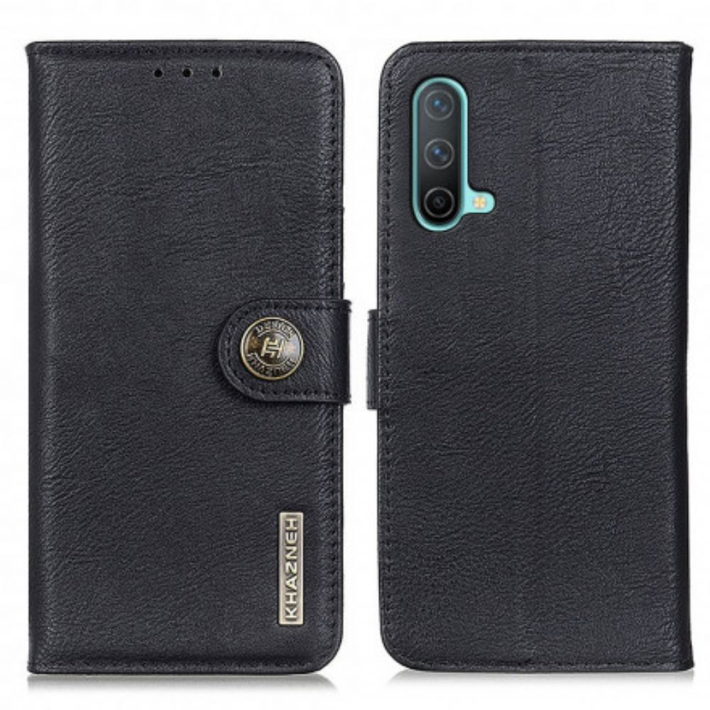 Flip Case voor OnePlus Nord CE 5G Imitatieleer Khazneh