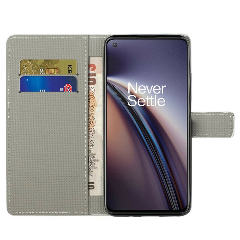 Flip Case voor OnePlus Nord CE 5G Tropische Bloemen