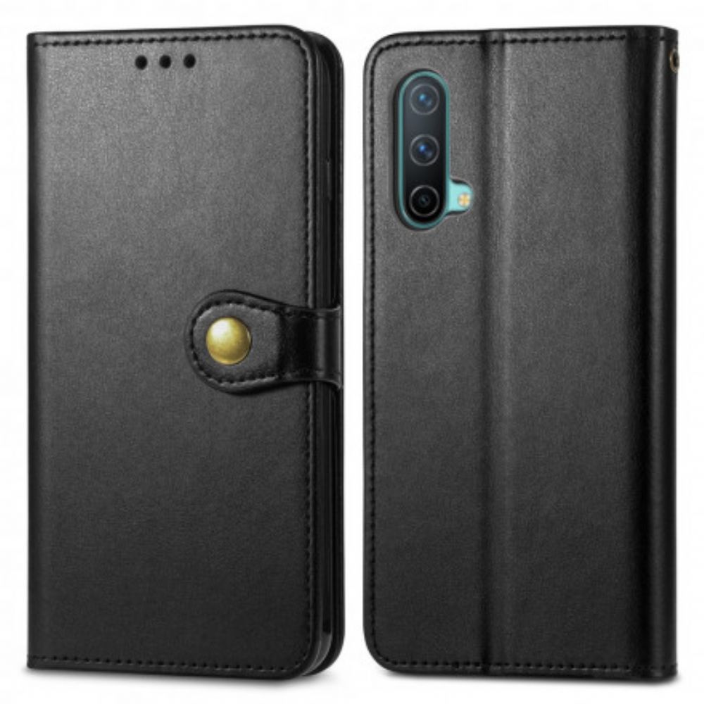 Folio-hoesje voor OnePlus Nord CE 5G Faux Leder En Vintage Sluiting