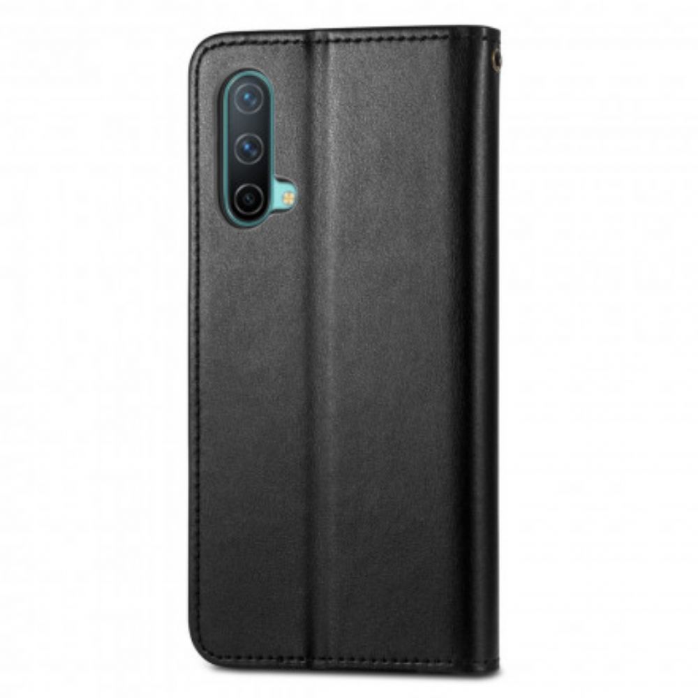 Folio-hoesje voor OnePlus Nord CE 5G Faux Leder En Vintage Sluiting