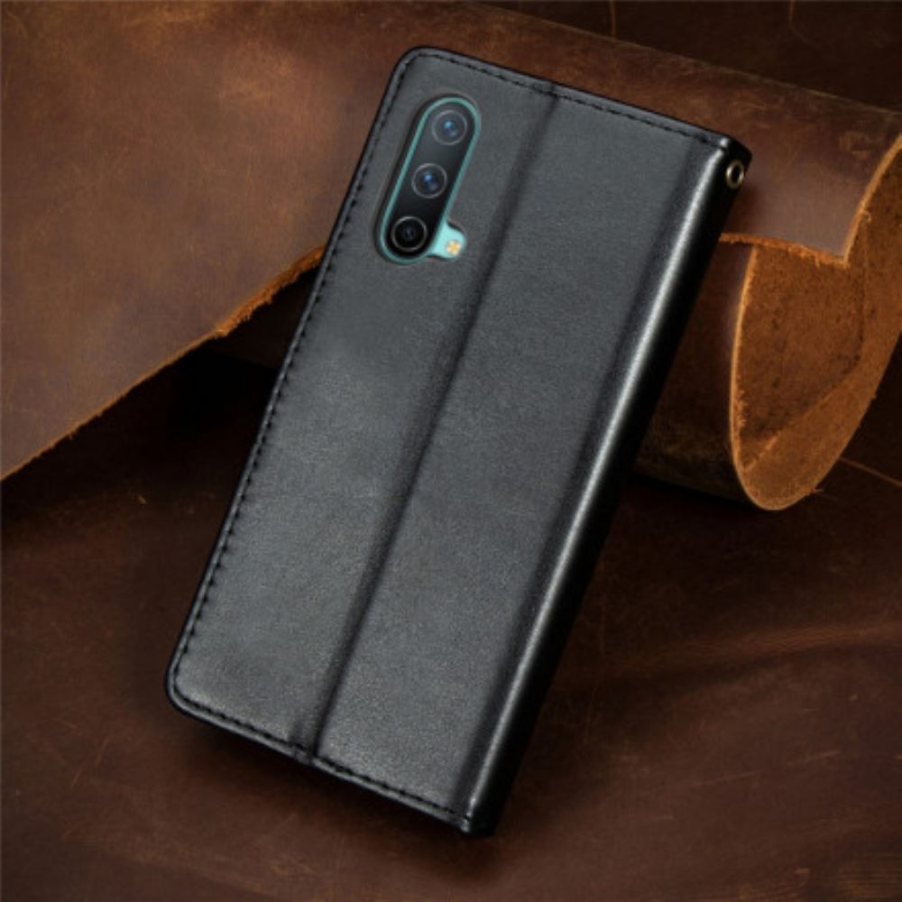 Folio-hoesje voor OnePlus Nord CE 5G Faux Leder En Vintage Sluiting