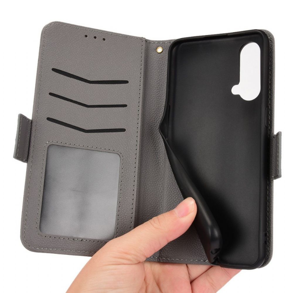 Folio-hoesje voor OnePlus Nord CE 5G Flip Case Dubbele Nieuwe Kleuren Flap