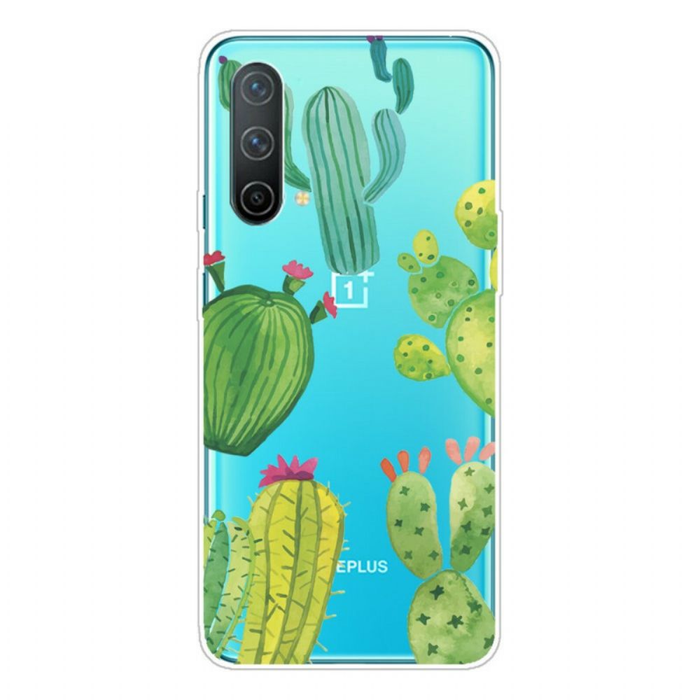 Hoesje voor OnePlus Nord CE 5G Cactus Aquarel