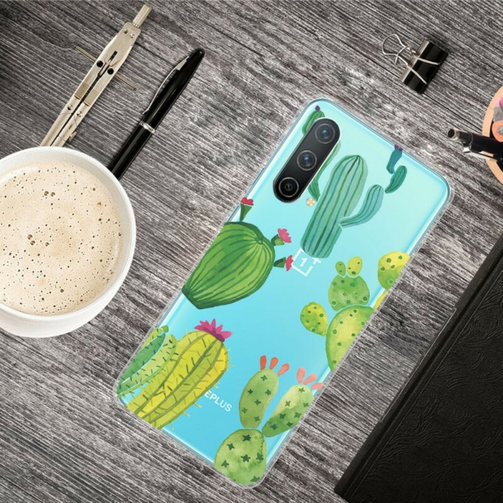 Hoesje voor OnePlus Nord CE 5G Cactus Aquarel