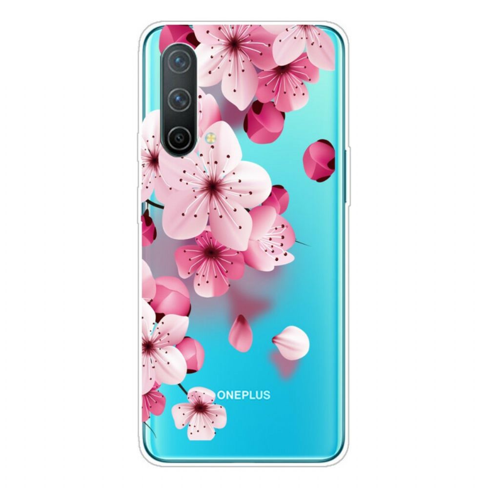 Hoesje voor OnePlus Nord CE 5G Kleine Roze Bloemen