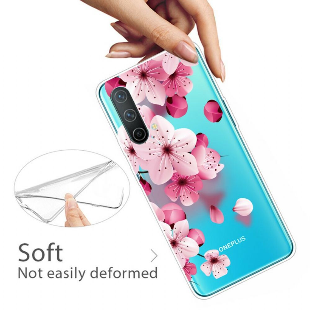 Hoesje voor OnePlus Nord CE 5G Kleine Roze Bloemen