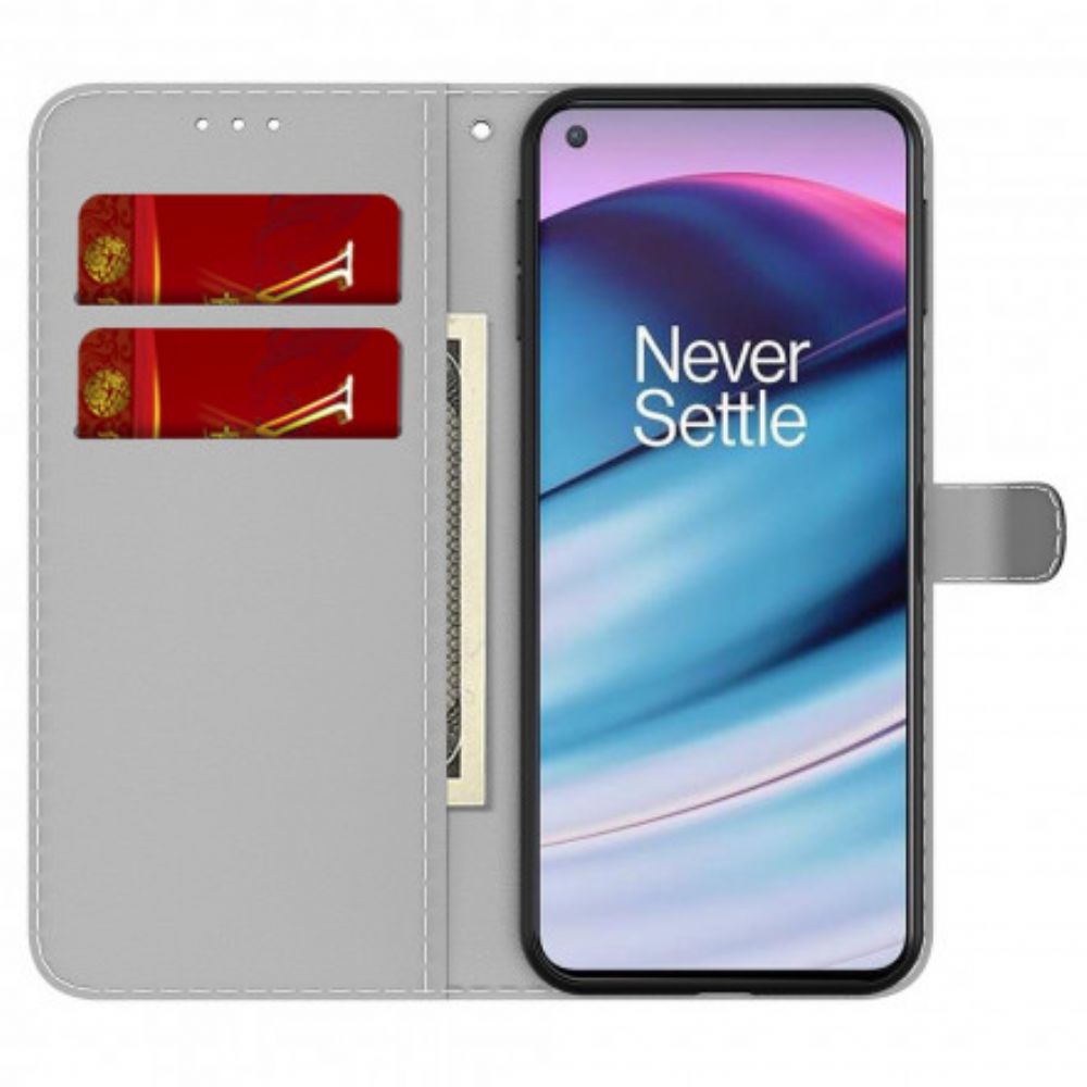 Leren Hoesje voor OnePlus Nord CE 5G Abstract Patroon