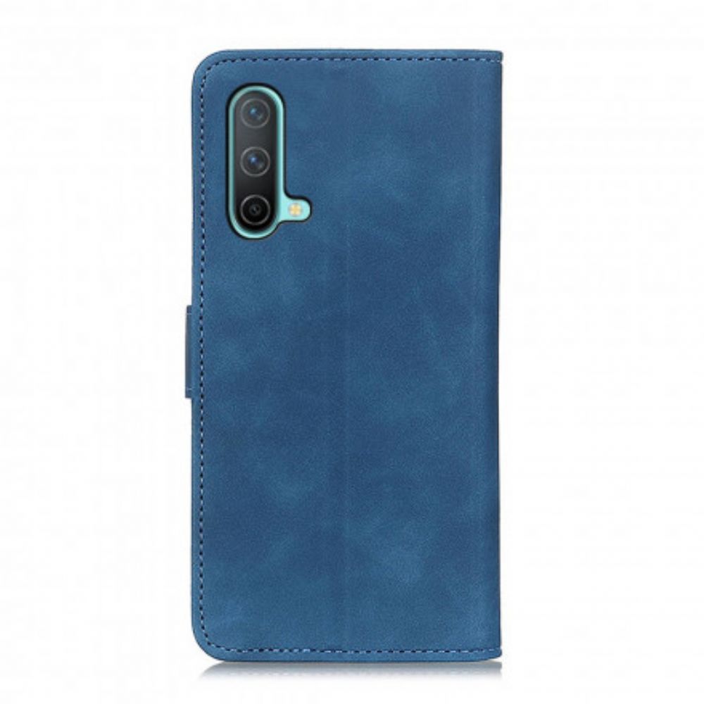 Leren Hoesje voor OnePlus Nord CE 5G Vintage Leereffect Khazneh