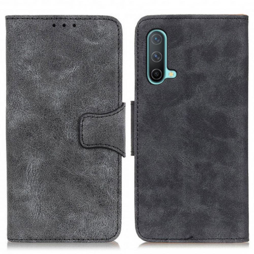 Leren Hoesje voor OnePlus Nord CE 5G Vintage Splitleer