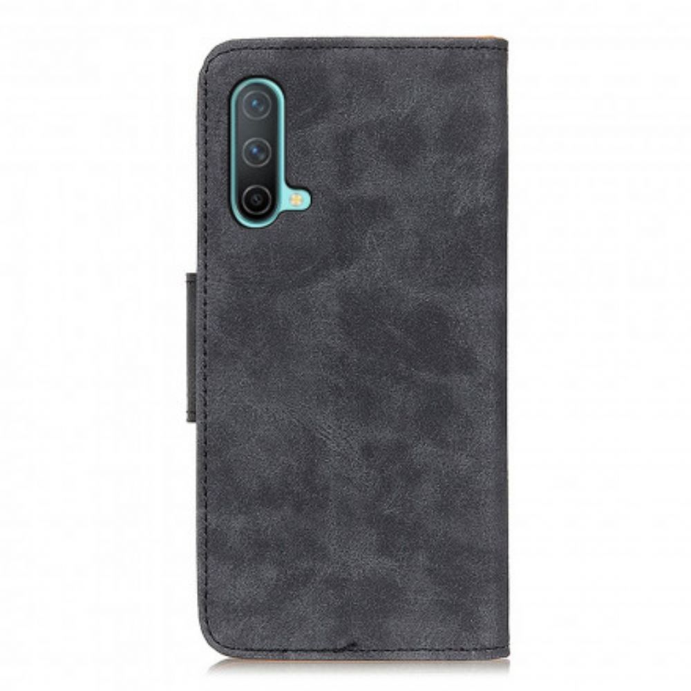 Leren Hoesje voor OnePlus Nord CE 5G Vintage Splitleer