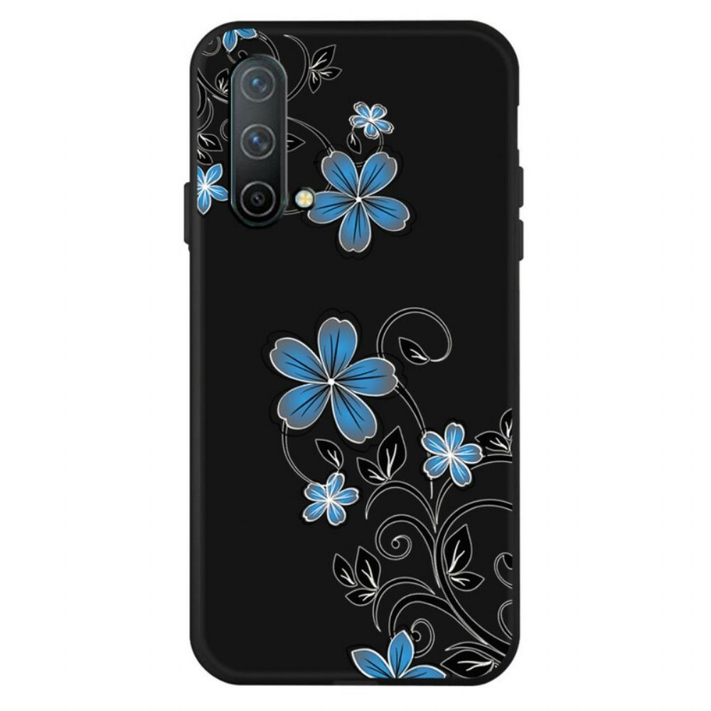 Telefoonhoesje voor OnePlus Nord CE 5G Blauwe Bloemen