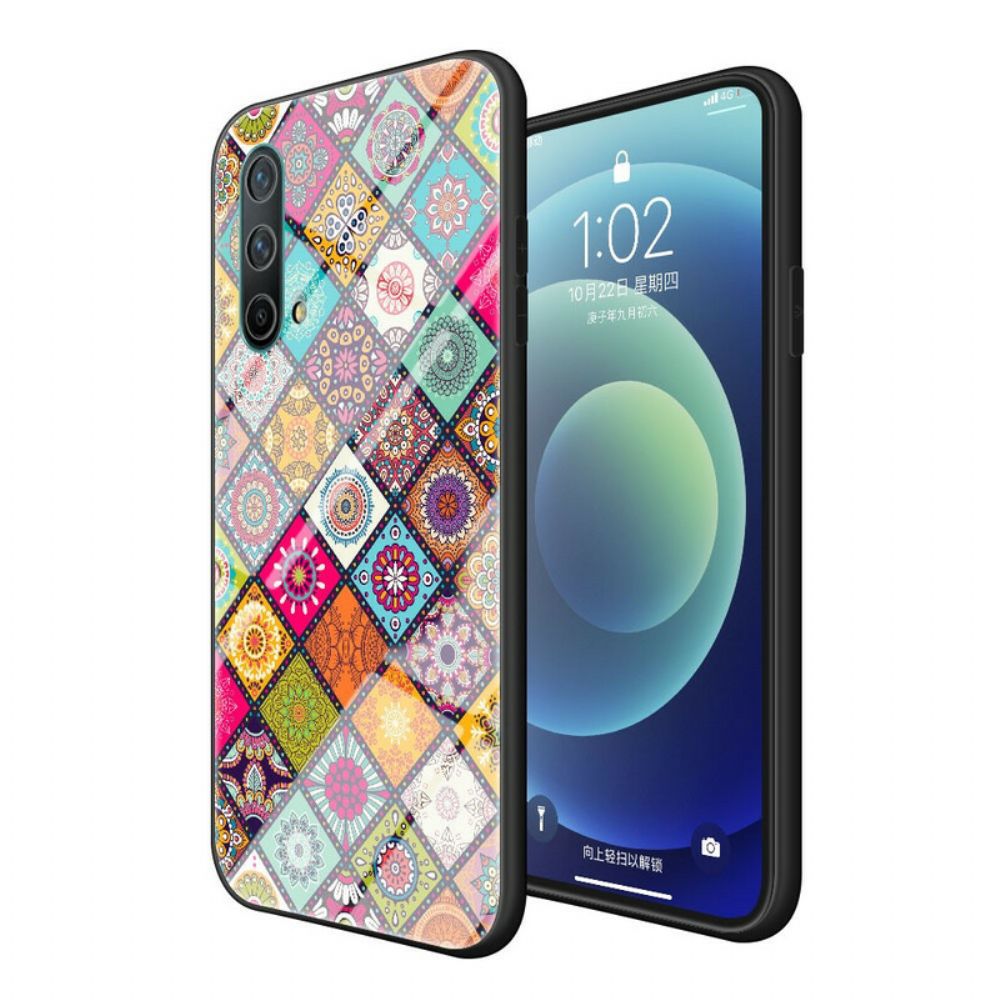 Telefoonhoesje voor OnePlus Nord CE 5G Magnetische Patchwork Houder