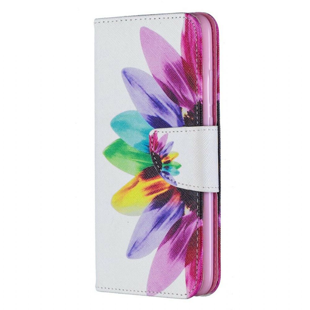 Flip Case voor Huawei P Smart Plus 2019 Aquarel Bloem