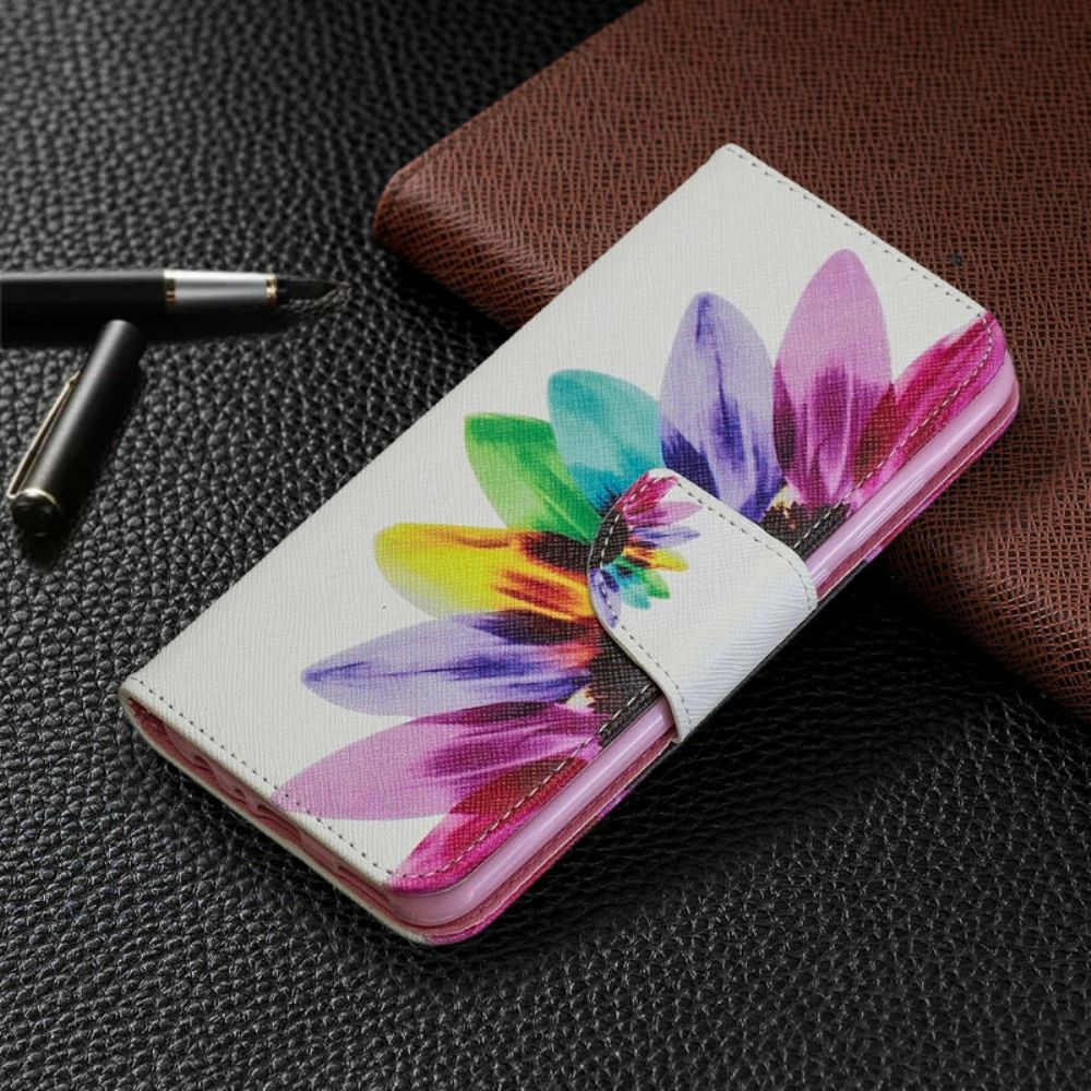 Flip Case voor Huawei P Smart Plus 2019 Aquarel Bloem