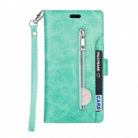 Folio-hoesje voor Huawei P Smart Plus 2019 Portemonnee Met Lanyard