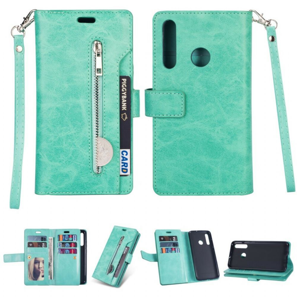 Folio-hoesje voor Huawei P Smart Plus 2019 Portemonnee Met Lanyard