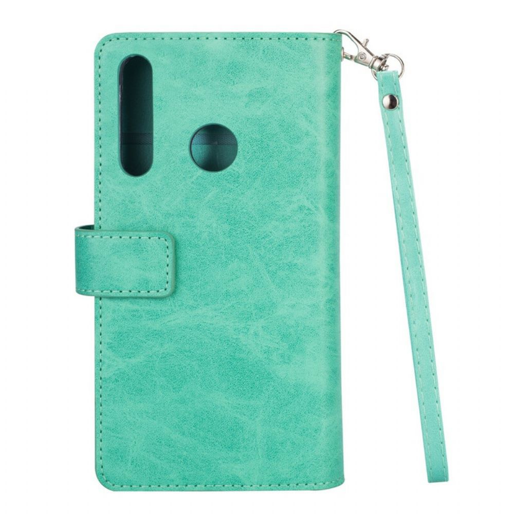 Folio-hoesje voor Huawei P Smart Plus 2019 Portemonnee Met Lanyard