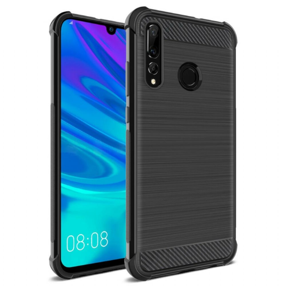 Hoesje voor Huawei P Smart Plus 2019 Imak Geborstelde Koolstofvezel