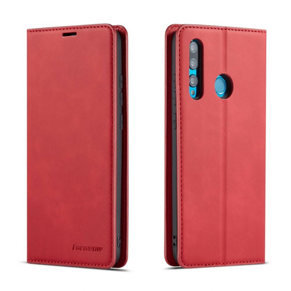 Leren Hoesje voor Huawei P Smart Plus 2019 Lederen Effect Forwenw