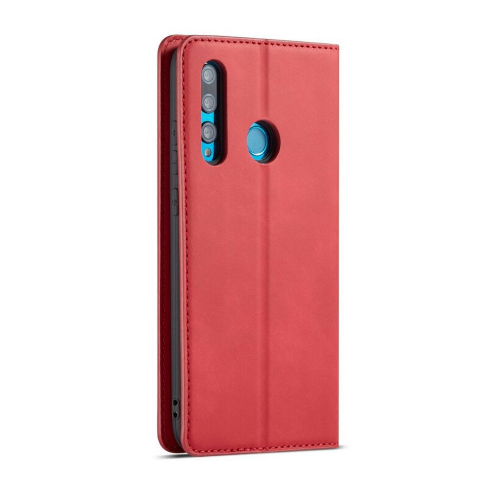 Leren Hoesje voor Huawei P Smart Plus 2019 Lederen Effect Forwenw