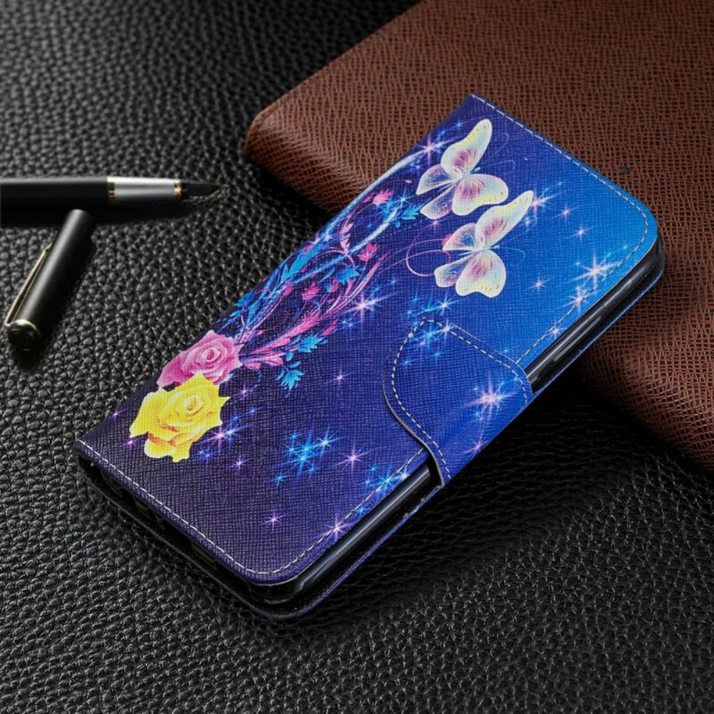 Leren Hoesje voor Huawei P Smart Plus 2019 Ongelooflijke Vlinders