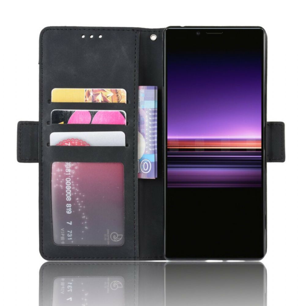 Folio-hoesje voor Sony Xperia 1 Eerste Klas Multi-kaart