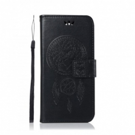 Folio-hoesje voor Sony Xperia 1 Leer Effect Catch Dreams Owl