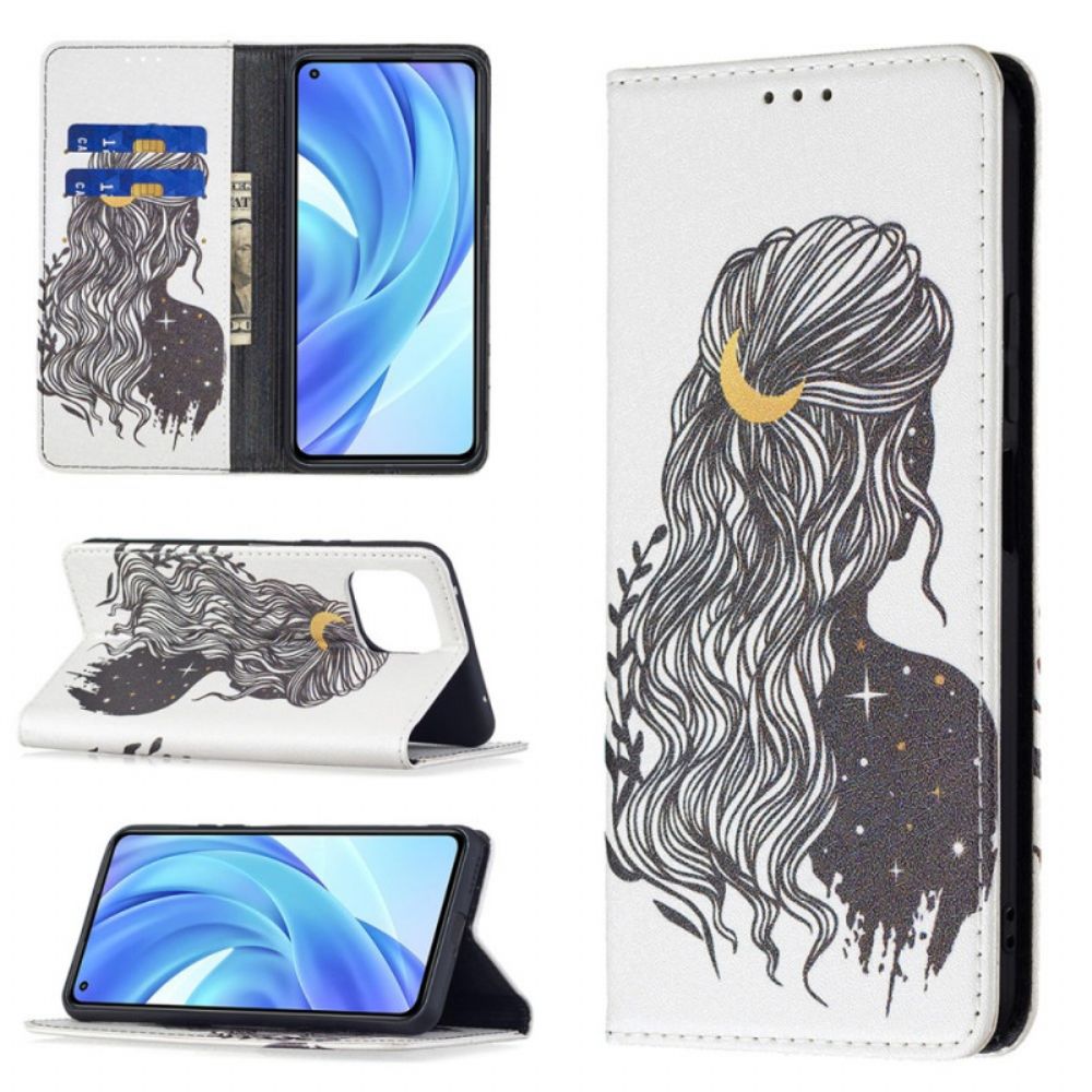 Bescherming Hoesje voor Xiaomi Mi 11 Lite 5G NE / Mi 11 Lite 4G / 5G Folio-hoesje Mooi Haar