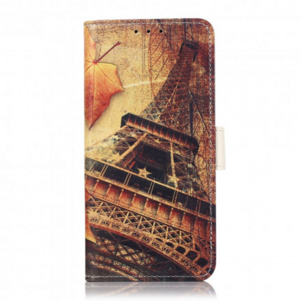 Flip Case voor Xiaomi Mi 11 Lite 5G NE / Mi 11 Lite 4G / 5G Eiffeltoren In De Herfst