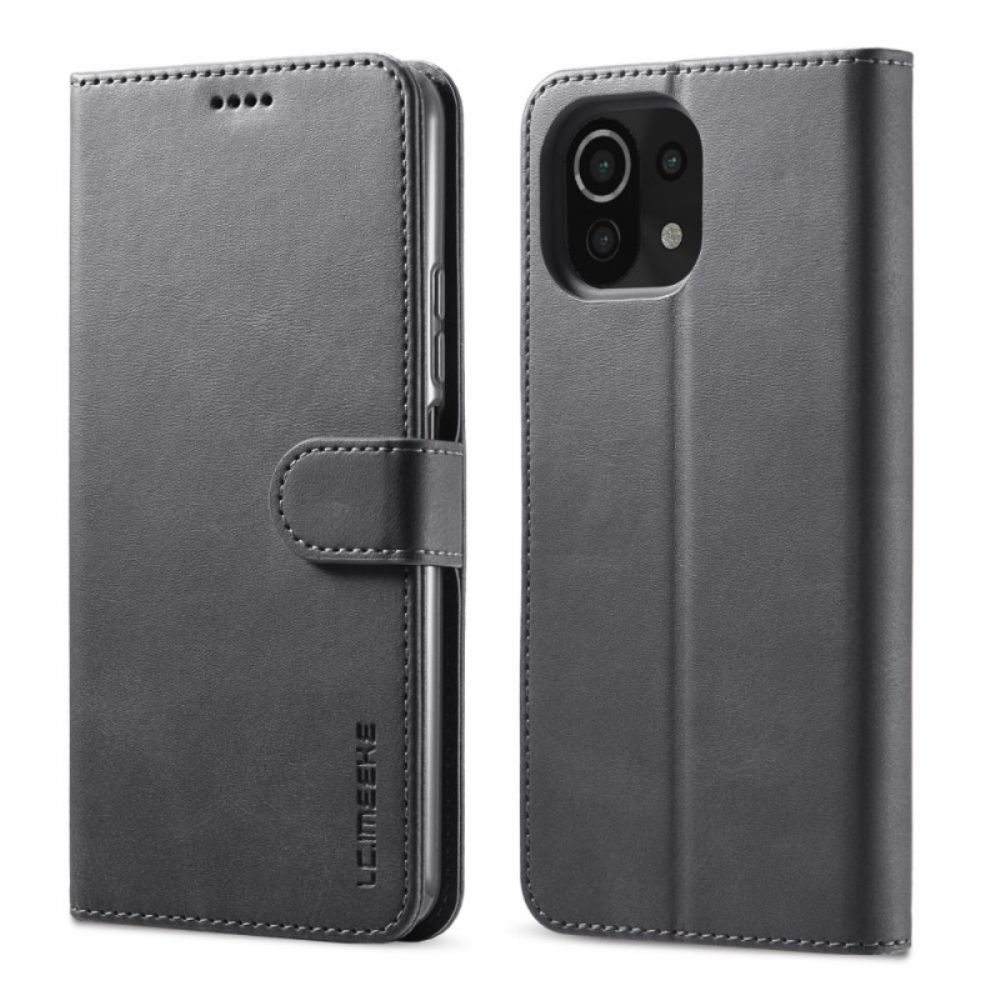 Flip Case voor Xiaomi Mi 11 Lite 5G NE / Mi 11 Lite 4G / 5G Lc.imeeke Ledereffect