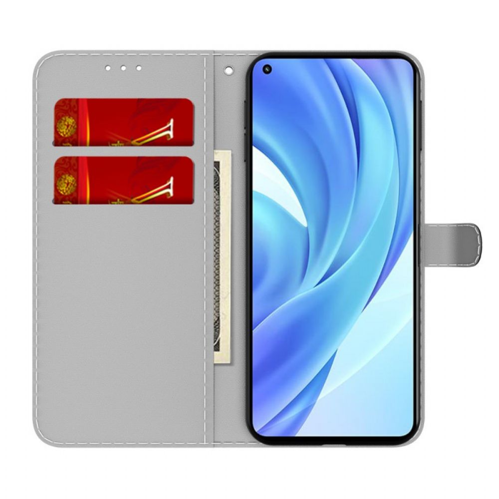 Folio-hoesje voor Xiaomi Mi 11 Lite 5G NE / Mi 11 Lite 4G / 5G Abstract Patroon