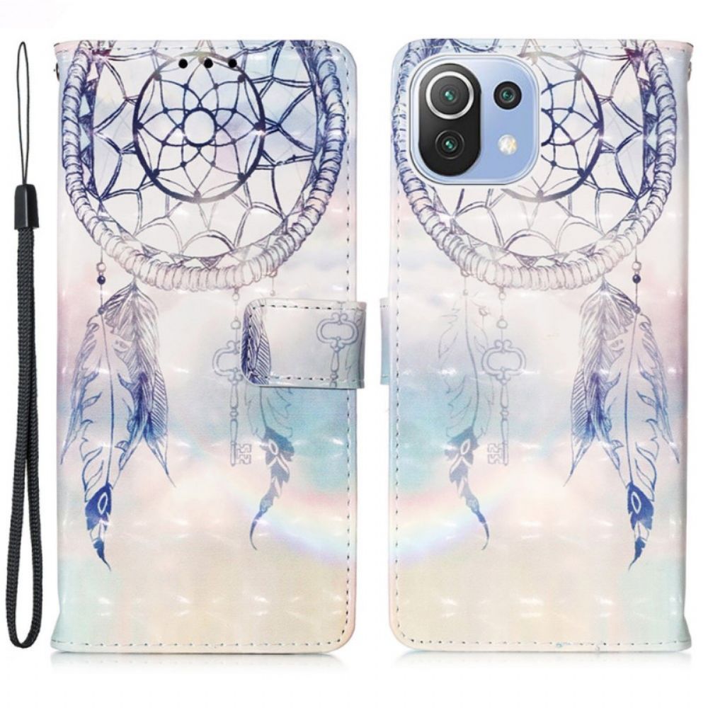 Folio-hoesje voor Xiaomi Mi 11 Lite 5G NE / Mi 11 Lite 4G / 5G Aquarel Dromenvanger