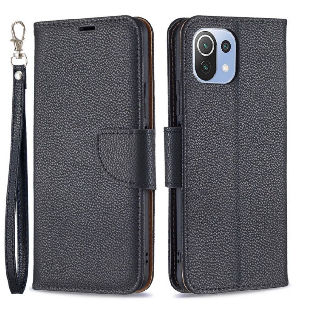 Folio-hoesje voor Xiaomi Mi 11 Lite 5G NE / Mi 11 Lite 4G / 5G Flip Case Litchi Flap Schuin