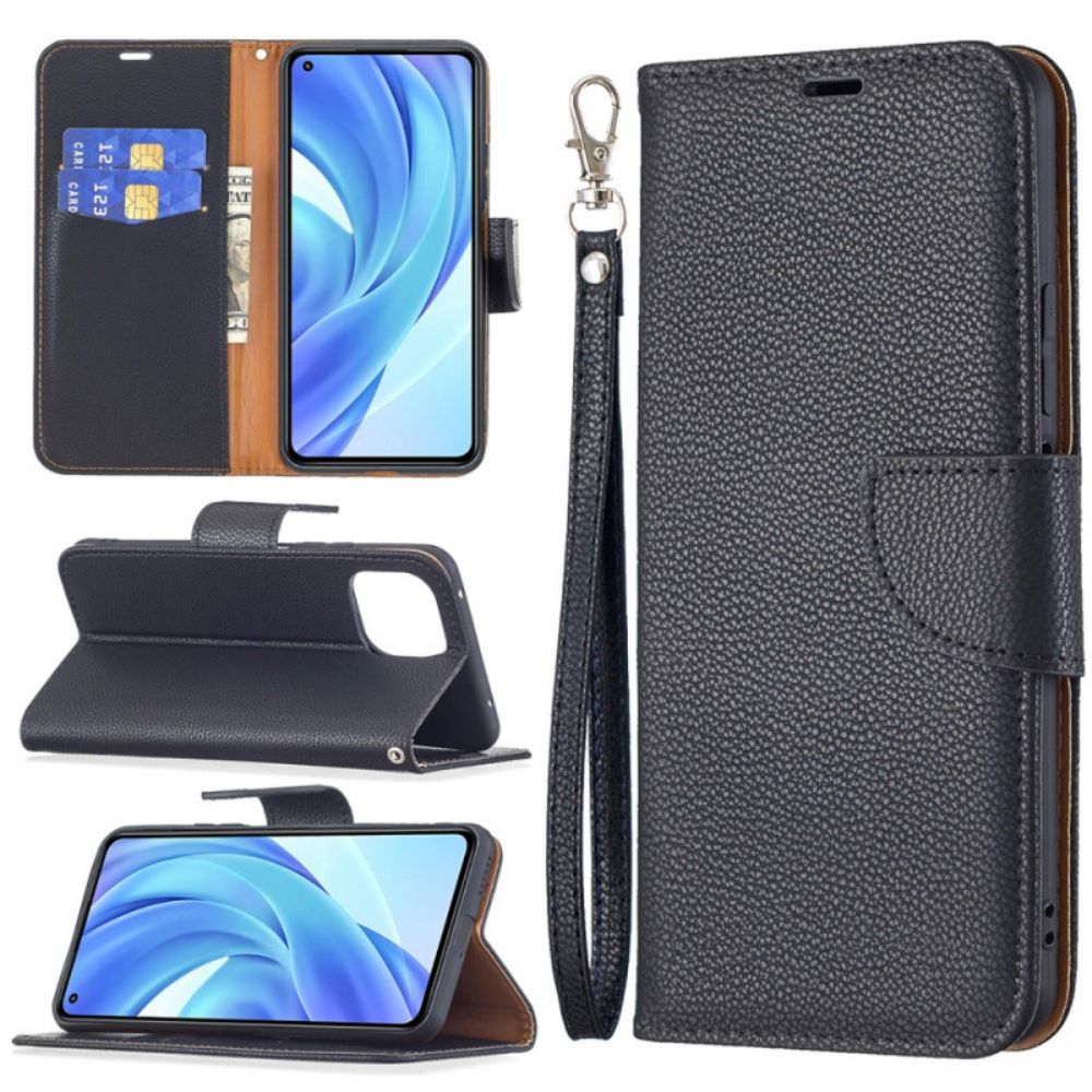 Folio-hoesje voor Xiaomi Mi 11 Lite 5G NE / Mi 11 Lite 4G / 5G Flip Case Litchi Flap Schuin