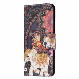 Folio-hoesje voor Xiaomi Mi 11 Lite 5G NE / Mi 11 Lite 4G / 5G Indiase Olifanten