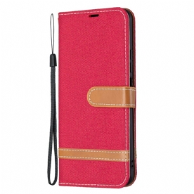 Folio-hoesje voor Xiaomi Mi 11 Lite 5G NE / Mi 11 Lite 4G / 5G Met Ketting Band Met Stof En Leereffect