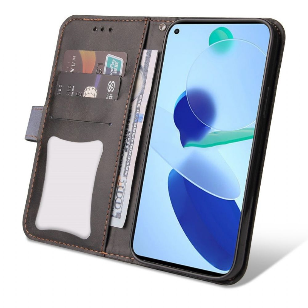 Folio-hoesje voor Xiaomi Mi 11 Lite 5G NE / Mi 11 Lite 4G / 5G Tweekleurig